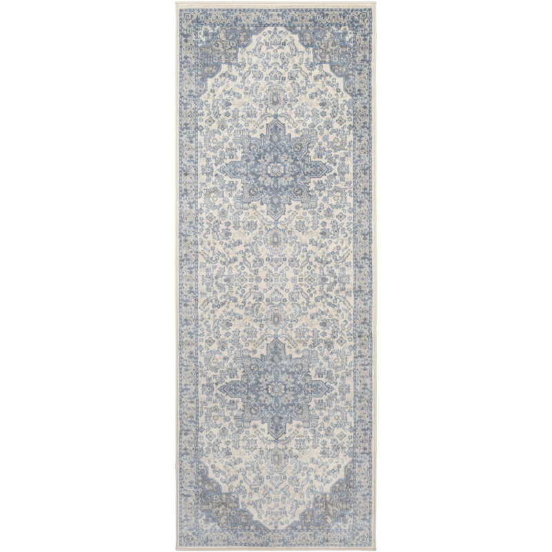 Charlton Home Swaney BlueGrayBeige Area Rug & Reviews Wayfair